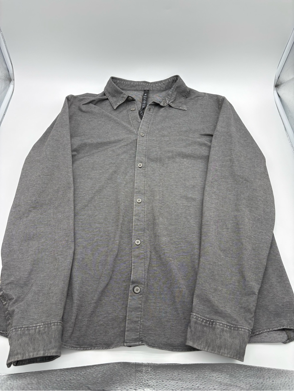 lululemon athletica Gray  Button Shirt Men’s XL